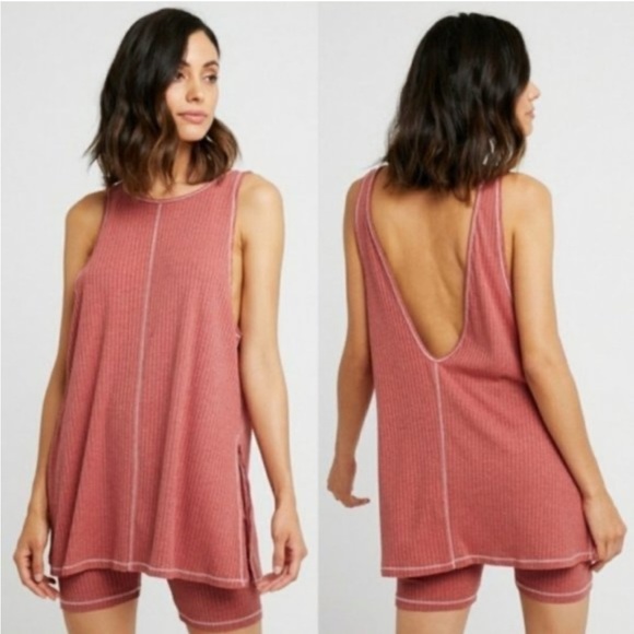 Free People | Intimately loungewear sleepwear loose v neck back size ext… - Picture 1 of 8
